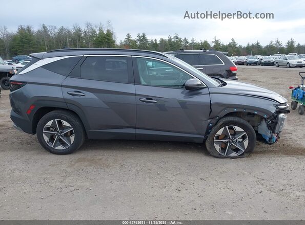 KM8JCDD10SU288096 2025 HYUNDAI TUCSON HYBRID Gray Սալոնի 360 աստիճան տեսք
