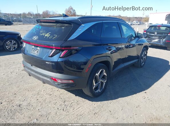 KM8JECA13NU082428 2022 HYUNDAI TUCSON HYBRID Black Tył prawy