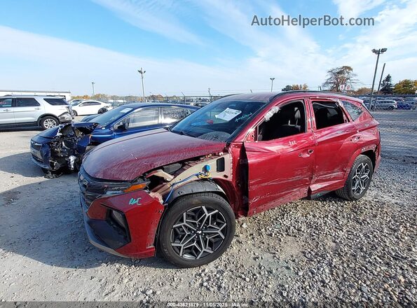 KM8JF3AE2NU164201 2022 HYUNDAI TUCSON Red Vista tres cuartos delantera izquierda
