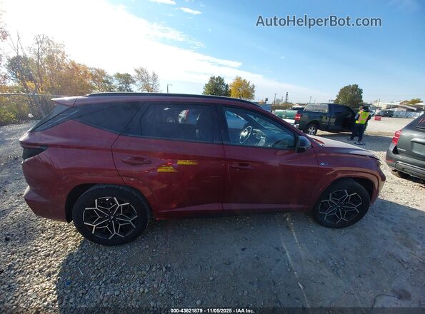 KM8JF3AE2NU164201 2022 HYUNDAI TUCSON Red Vista interior trasera