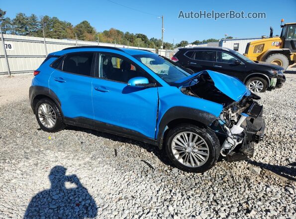 KM8K22AA6LU485758 2020 HYUNDAI KONA Синий Передняя правая четверть