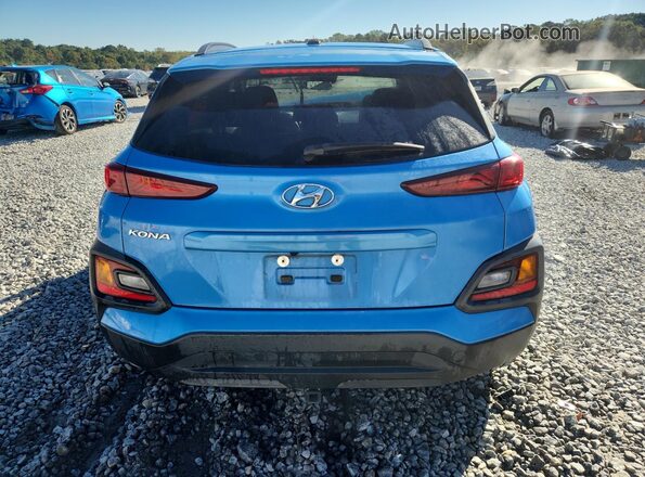 KM8K22AA6LU485758 2020 HYUNDAI KONA Синий Вид сзади