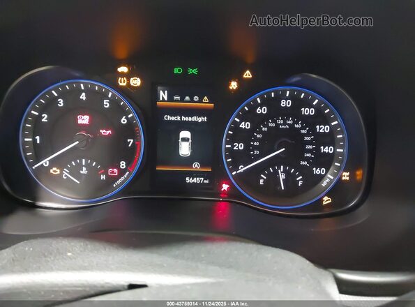 KM8K2CAB5NU818355 2022 HYUNDAI KONA Белый Вид задних сидений