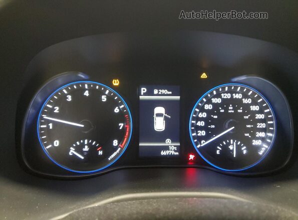 KM8K2CAB5NU920111 2022 HYUNDAI KONA Серый Вид щитка приборов