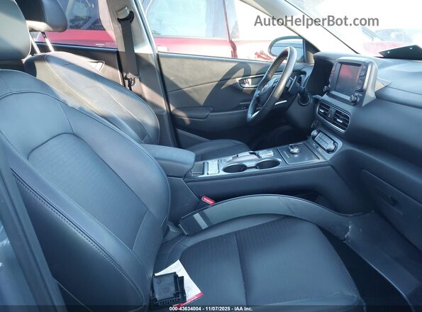 KM8K33AG7LU068690 2020 HYUNDAI KONA ELECTRIC Blue Widok wnętrza z przodu