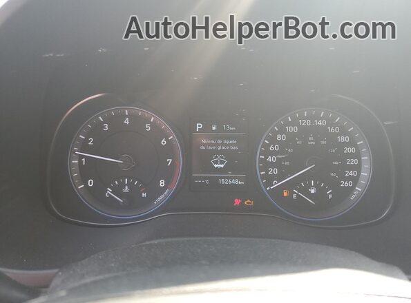 KM8K3CA54LU437620 2020 HYUNDAI KONA Белый Вид щитка приборов