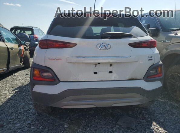 KM8K3CA54LU437620 2020 HYUNDAI KONA Белый Вид сзади