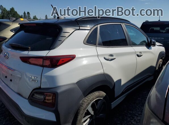 KM8K3CA54LU437620 2020 HYUNDAI KONA Белый Задняя правая четверть
