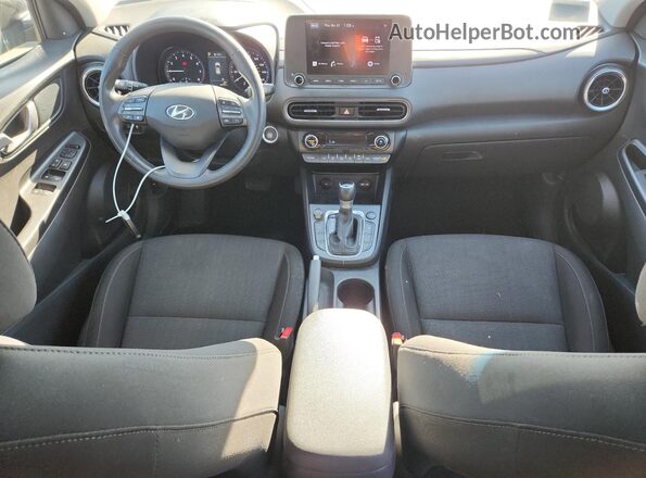 KM8K3CAB8NU843781 2022 HYUNDAI KONA Черный Вид панели приборов