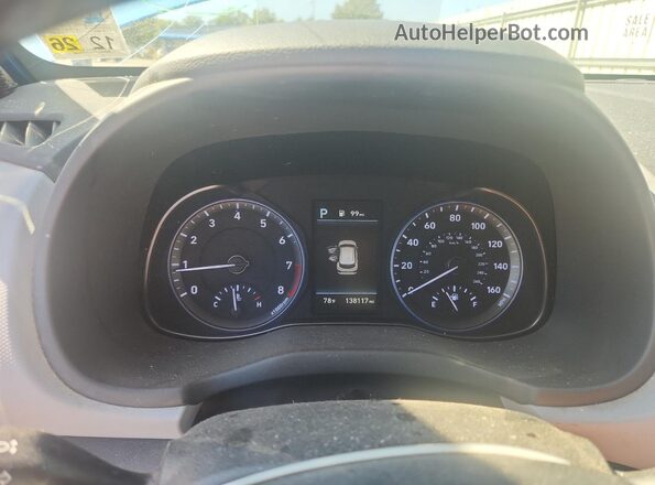 KM8K53A55LU545044 2020 HYUNDAI KONA Синий Вид щитка приборов
