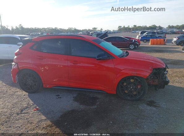 KM8KH3ACXPU008147 2023 HYUNDAI KONA N Orange უკანა სალონის ხედი