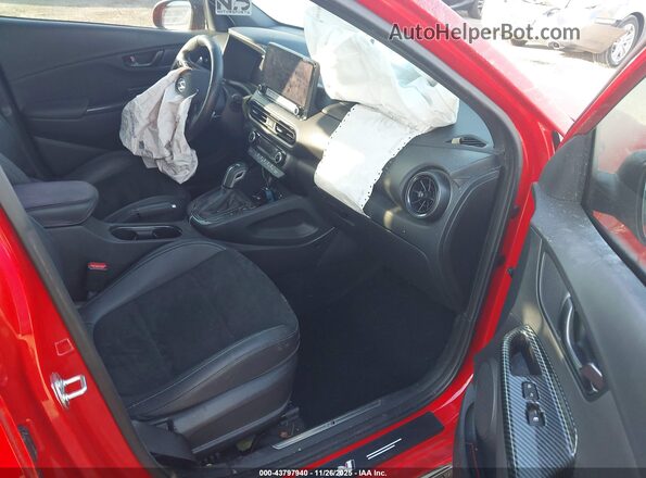 KM8KH3ACXPU008147 2023 HYUNDAI KONA N Orange წინა სალონის ხედი