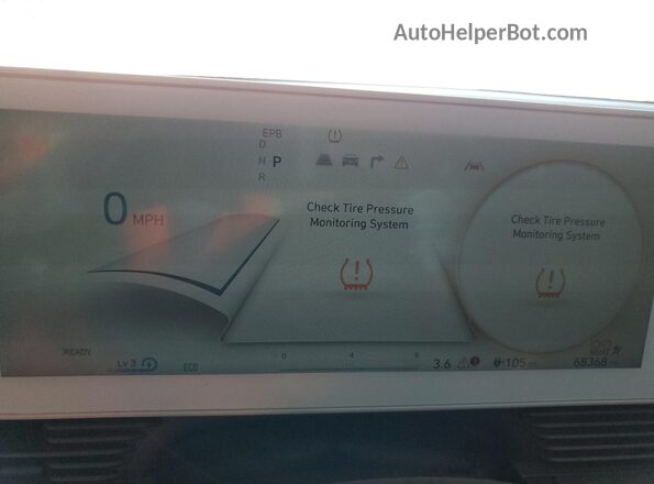 KM8KM4AE8NU056262 2022 HYUNDAI IONIQ White Вид щитка приладів
