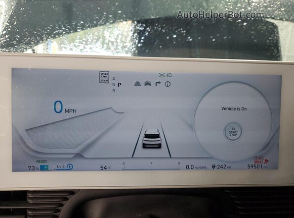 KM8KM4AEXNU088386 2022 HYUNDAI IONIQ Blue Vista del cuadro de instrumentos