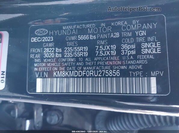 KM8KMDDF0RU275856 2024 HYUNDAI IONIQ 5 Black Widok komory silnika