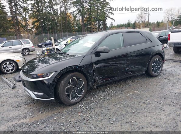 KM8KMDDF7RU338953 2024 HYUNDAI IONIQ 5 Black წინა მარცხენა ხედი სამი მეოთხედიდან