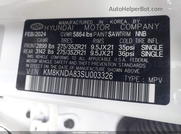 KM8KNDA83SU003326 2025 HYUNDAI IONIQ 5 N White ძრავის განყოფილების ხედი