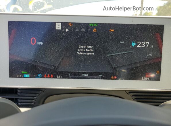 KM8KNDAF2PU217326 2023 HYUNDAI IONIQ Blue Вид щитка приладів