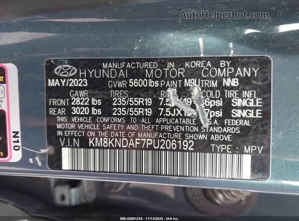 KM8KNDAF7PU206192 2023 HYUNDAI IONIQ 5 Blue Engine compartment view