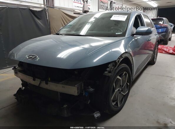 KM8KNDAF9NU052565 2022 HYUNDAI IONIQ 5 Blue Передня ліва чверть