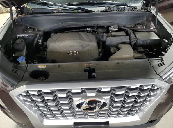 KM8R1DHE5MU201432 2021 HYUNDAI PALISADE Purple Widok komory silnika