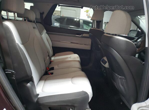 KM8R1DHE5MU201432 2021 HYUNDAI PALISADE Purple Widok wnętrza z tyłu