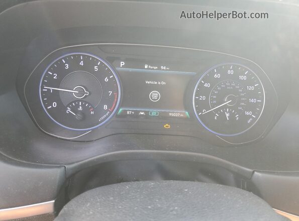 KM8R34HE3LU084622 2020 HYUNDAI PALISADE Charcoal Вид щитка приладів