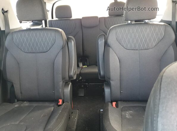KM8R3DHE4LU083723 2020 HYUNDAI PALISADE Black უკანა სავარძლების ხედი