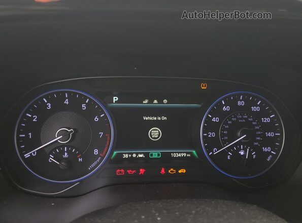 KM8R3DHEXLU077540 2020 HYUNDAI PALISADE Black ხელსაწყოთა პანელის ხედი
