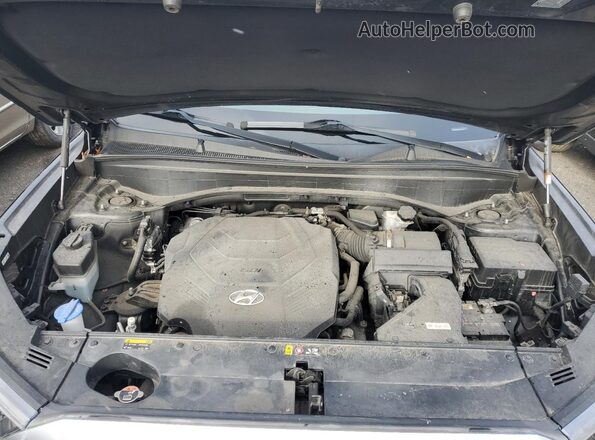 KM8R3DHEXLU077540 2020 HYUNDAI PALISADE Black ძრავის განყოფილების ხედი