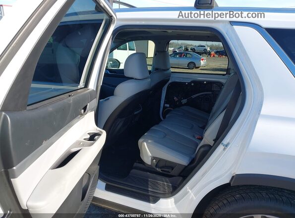 KM8R44HE2LU159291 2020 HYUNDAI PALISADE White VIN კოდის სტიკერის ხედი