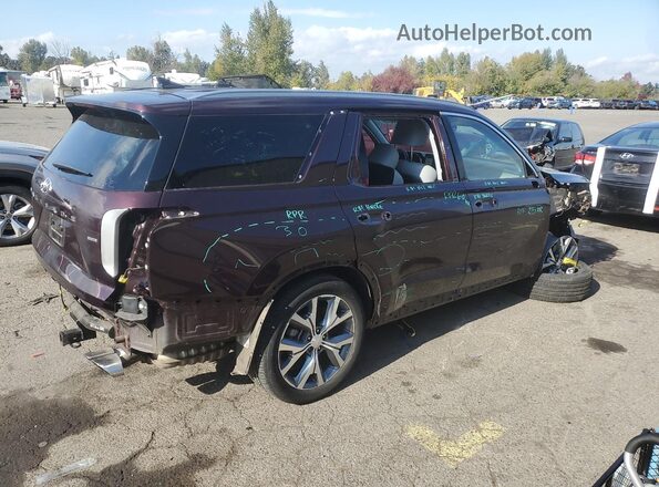 KM8R4DHE0LU056399 2020 HYUNDAI PALISADE Burgundy Tył prawy