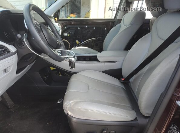 KM8R4DHE0LU056399 2020 HYUNDAI PALISADE Burgundy Widok wnętrza z przodu