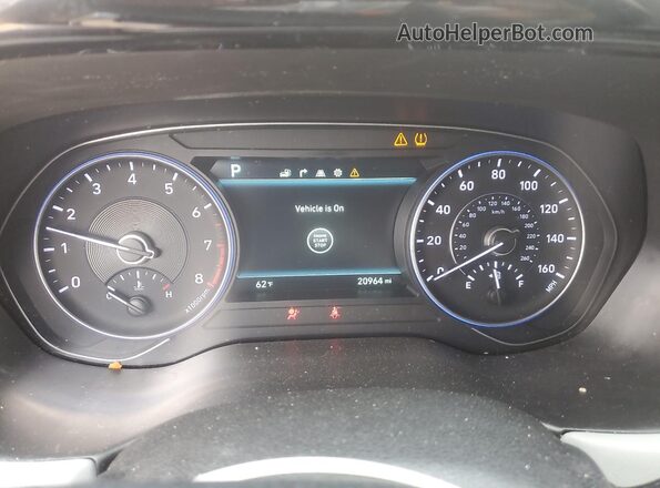 KM8R4DHE0LU056399 2020 HYUNDAI PALISADE Burgundy Widok zestawu wskaźników