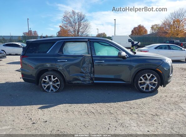 KM8R4DHE6NU473240 2022 HYUNDAI PALISADE Gray უკანა სალონის ხედი