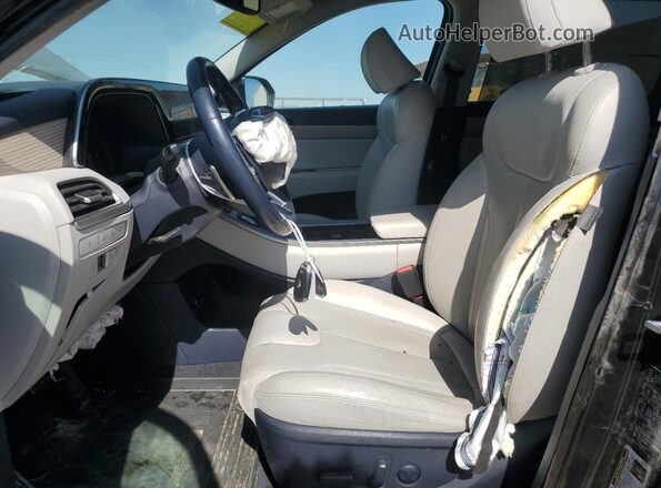 KM8R4DHEXNU465481 2022 HYUNDAI PALISADE Черный Вид салона спереди