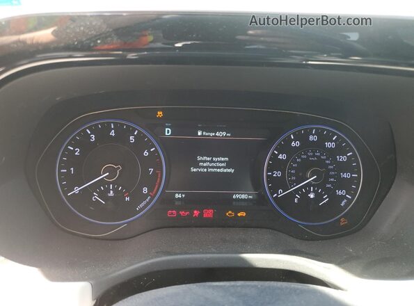 KM8R4DHEXNU465481 2022 HYUNDAI PALISADE Черный Вид щитка приборов