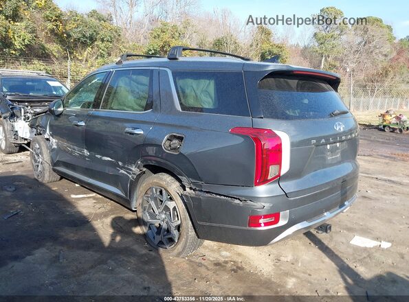 KM8R74HE9NU378856 2022 HYUNDAI PALISADE Серый Задняя левая четверть