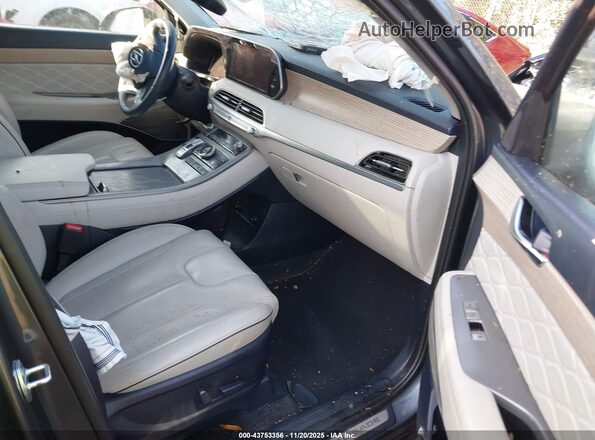 KM8R74HE9NU378856 2022 HYUNDAI PALISADE Серый Вид салона спереди