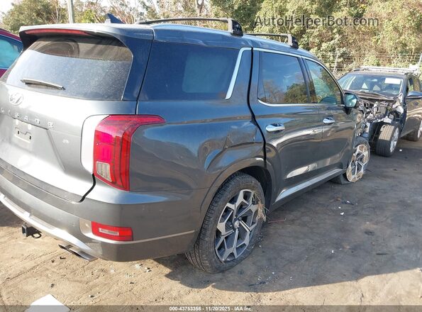 KM8R74HE9NU378856 2022 HYUNDAI PALISADE Серый Задняя правая четверть
