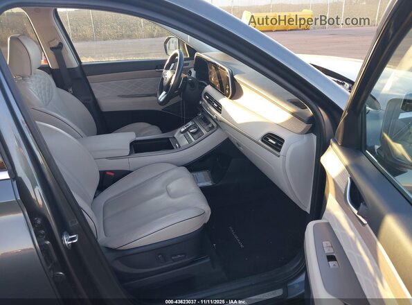 KM8R7DHE6NU404698 2022 HYUNDAI PALISADE Серый Вид салона спереди