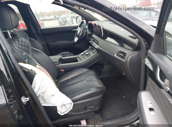 KM8R7DHEXNU430835 2022 HYUNDAI PALISADE Black Widok wnętrza z przodu
