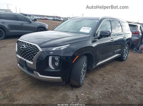 KM8R7DHEXNU430835 2022 HYUNDAI PALISADE Black Przód lewy