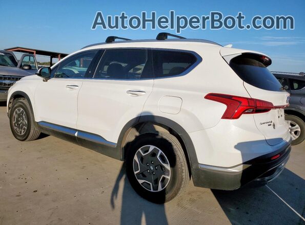 KM8S2DA18NU026357 2022 HYUNDAI SANTA White Trasero izquierdo