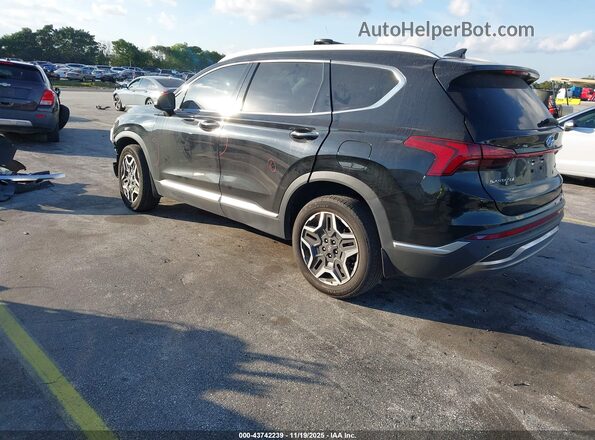 KM8S3DA15NU035188 2022 HYUNDAI SANTA FE HYBRID Black Tył lewy