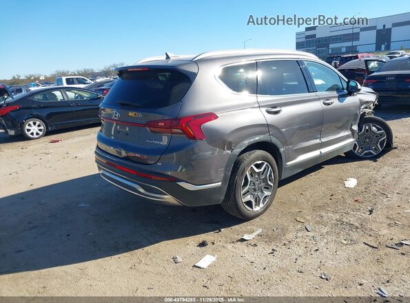 KM8S5DA14NU050582 2022 HYUNDAI SANTA FE HYBRID Gray Tył prawy