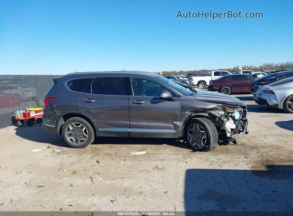 KM8S5DA14NU050582 2022 HYUNDAI SANTA FE HYBRID Gray Widok zestawu wskaźników