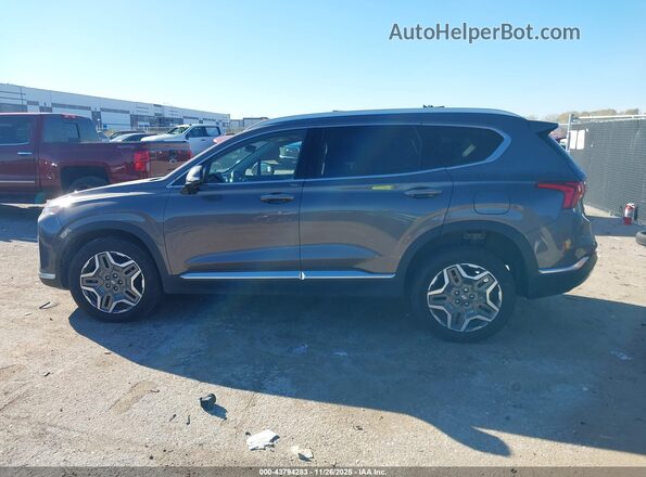 KM8S5DA14NU050582 2022 HYUNDAI SANTA FE HYBRID Gray Widok wnętrza z tyłu