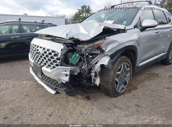 KM8S5DA1XMU009548 2021 HYUNDAI SANTA FE HYBRID Silver წინა ხედი