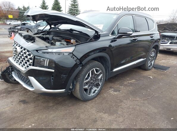 KM8S7DA25PU092068 2023 HYUNDAI SANTA FE PLUG-IN HYBRID Black Vista tres cuartos delantera izquierda